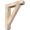 Ekena Millwork Traditional Craftsman Smooth Bracket w/ Offset Brace, Douglas Fir, 5 1/2"W x 24"D x 28"H BKT0604X24X28TRA04SDF - alternate 1